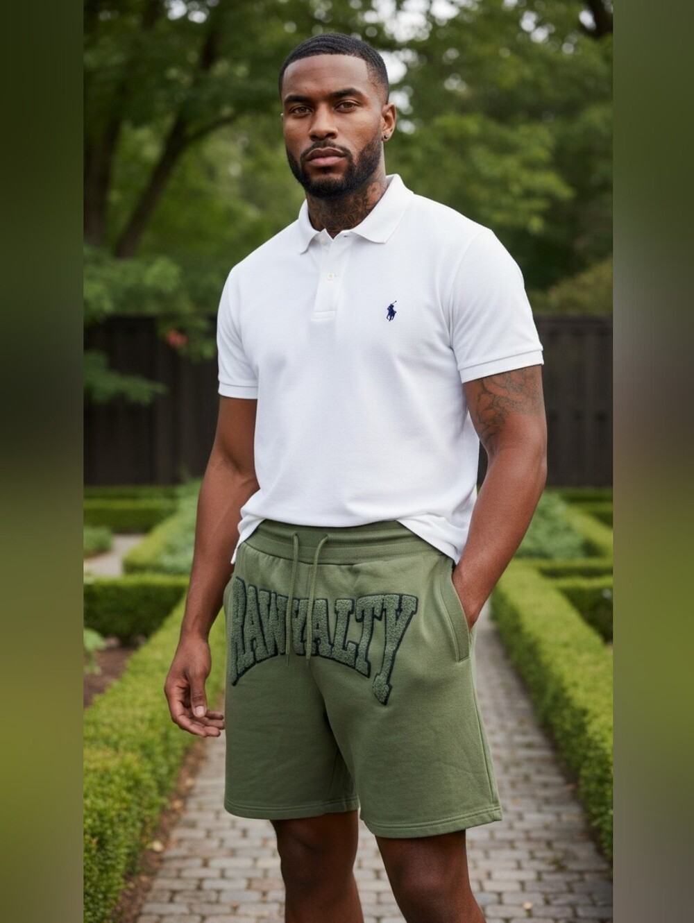Rawtality Olive Athletic Shorts Made In The USA for Size Small